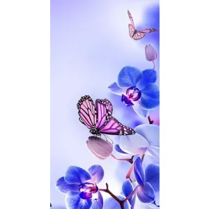 Чехлы с Цветами для Xiaomi 11T / 11T Pro (VPrint) (Бабочка на цветочке)