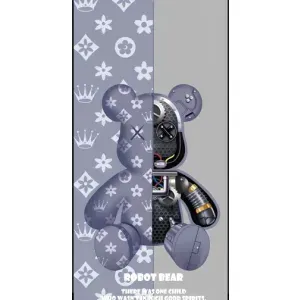 Силиконовый чехол для Xiaomi 11T / 11T Pro (Медведь Louis Vuitton)