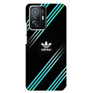 Чехлы Адидас для Xiaomi 11T / 11T Pro (AlphaPrint) (Адидас с полосами)