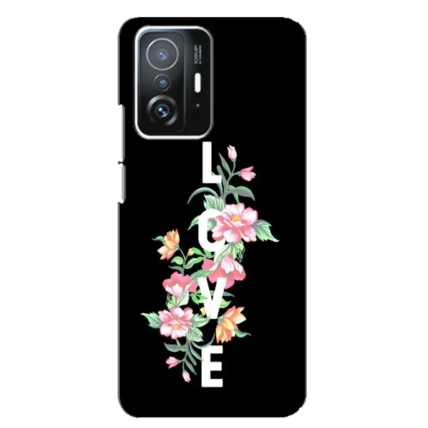 Чехол с принтом «Цветы LOVE» для Xiaomi 11T / 11T Pro Чехол с принтом «Цветы LOVE» для Xiaomi 11T / 11T Pro