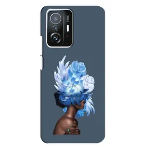 Чехлы (ART) Цветы на Xiaomi 11T / 11T Pro (VPrint) (Цветы на голове)