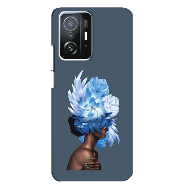 Чехол с принтом «Цветы на голове» для Xiaomi 11T / 11T Pro Чехол с принтом «Цветы на голове» для Xiaomi 11T / 11T Pro