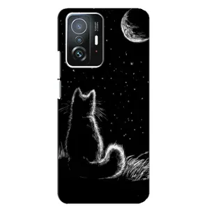 Чехол с принтом для Xiaomi 11T / 11T Pro (AlphaPrint) Модные коты