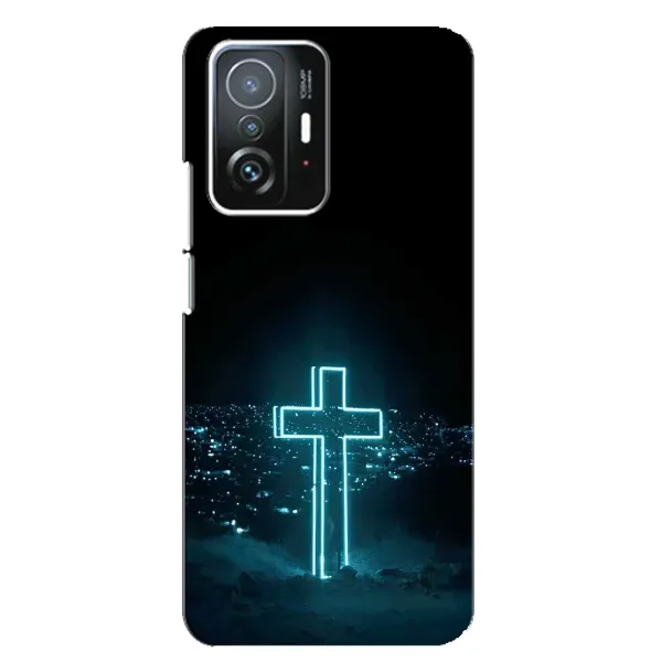 Чехол с принтом «Крест и город» для Xiaomi 11T / 11T Pro Чехол с принтом «Крест и город» для Xiaomi 11T / 11T Pro