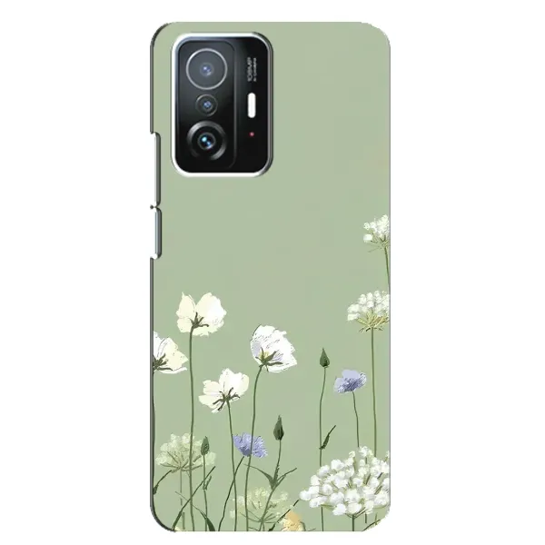 Чехол с принтом «Цветы на зеленом» для Xiaomi 11T / 11T Pro