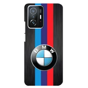 Чехол для Сяоми 11Т Про - с принтом БМВ (AlphaPrint) (Лого BMW)