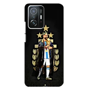 Чехлы для Xiaomi 11T / 11T Pro (Leo чемпион) (AlphaPrint) (Месси Король)