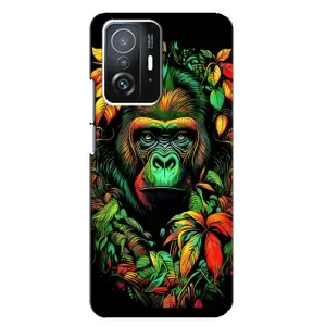 Чохол з принтом «Мавпа в квітах» для Xiaomi 11T / 11T Pro