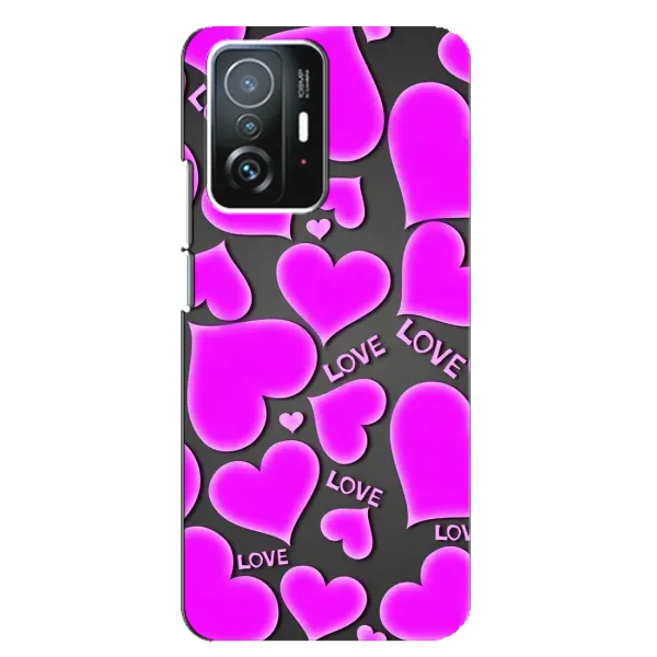 Чехол с принтом «Pink hearts» для Xiaomi 11T / 11T Pro Чехол с принтом «Pink hearts» для Xiaomi 11T / 11T Pro