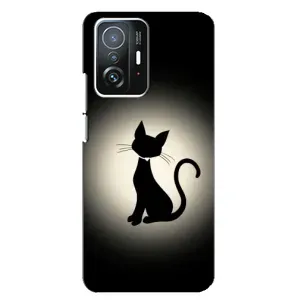 Чохол з принтом «Силует котика» для Xiaomi 11T / 11T Pro
