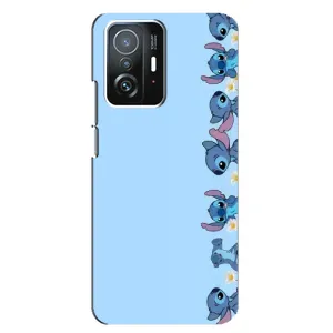 Чехол с принтом Стич на Xiaomi 11T / 11T Pro (Стич фон)
