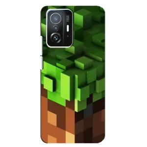 Чохол Майнкрафт на Xiaomi 11T / 11T Pro (AlphaPrint) Minecraft (текстура Майнкрафт)
