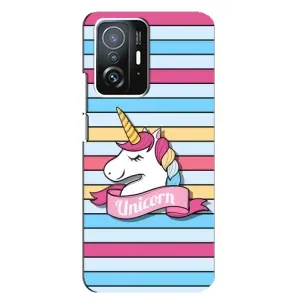 Чехол для Сяоми 11Т Про - (Единорожки - Новинки) (AlphaPrint) (Unicorn)
