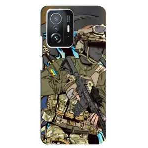 Чехлы с картинкой ЗСУ для Xiaomi 11T / 11T Pro (AlphaPrint) (Воїн ЗСУ)