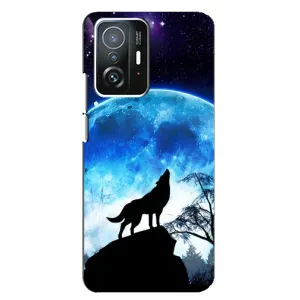 Чехол с принтом «Волк на луну» для Xiaomi 11T / 11T Pro