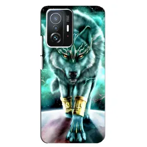 Защитные чехлы для Сяоми 11Т Про (AlphaPrint) (ХИТ продаж) ВОЛК