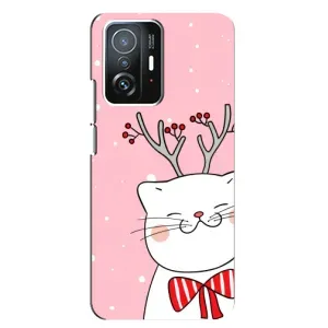 Чохол з принтом «Зимовий кіт» для Xiaomi 11T / 11T Pro