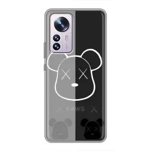 Чехол с принтом «БеарБрик глаза» для Xiaomi 12 / 12X