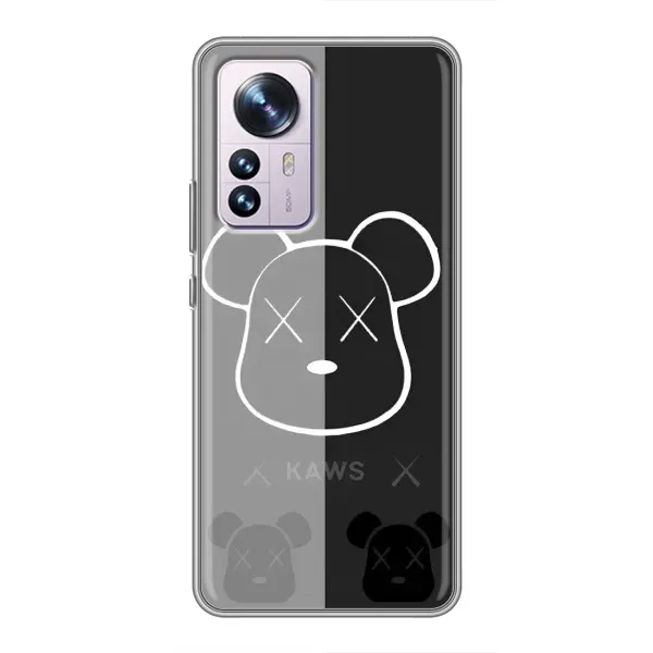 Чехол с принтом «БеарБрик глаза» для Xiaomi 12 / 12X Чехол с принтом «БеарБрик глаза» для Xiaomi 12 / 12X