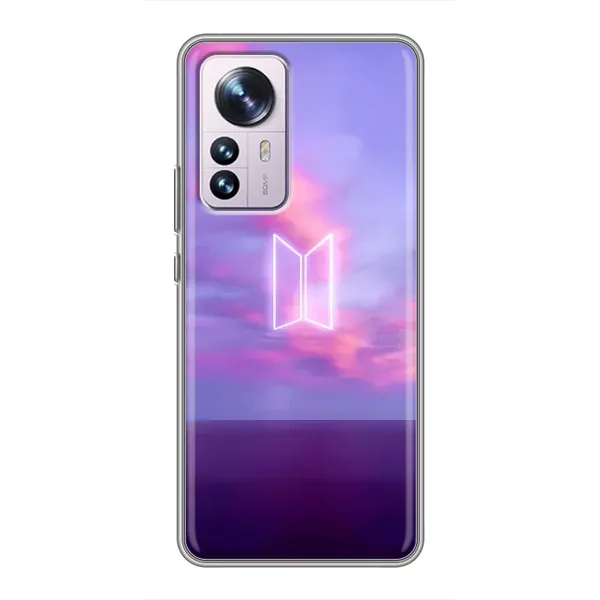 Чехол с принтом «BTS логотип» для Xiaomi 12 / 12X Чехол с принтом «BTS логотип» для Xiaomi 12 / 12X