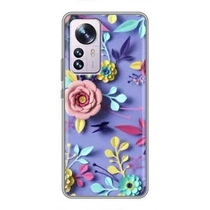 Чехлы с Цветами для Xiaomi 12 / 12X (VPrint) (Цветочный дизайн)