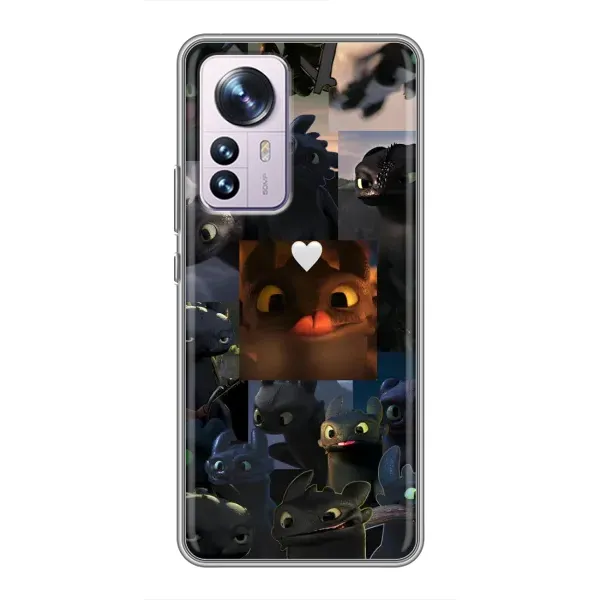 Чехол с принтом «Дракон коллаж» для Xiaomi 12 / 12X Чехол с принтом «Дракон коллаж» для Xiaomi 12 / 12X