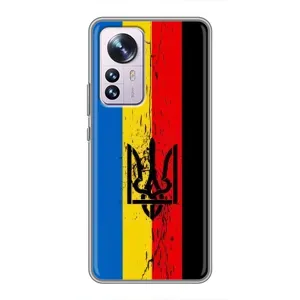 Украинские Чехлы для Xiaomi 12 / 12X с картинкой УПА (AlphaPrint) (Флаг УПА)