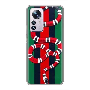 Чехлы ГУЧЧИ для Сяоми 12 / 12х (AlphaPrint) (Gucci змия)
