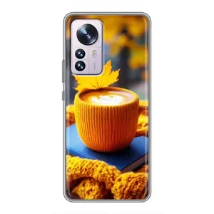 Чехол с принтом «Кофе на желтом пледе» для Xiaomi 12 / 12X