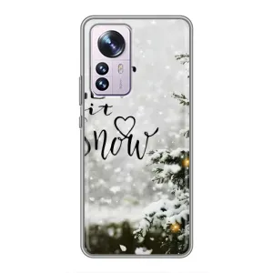 Новорічні, Святкові Чохли для Xiaomi 12 / 12X - 2024 год (Let it snow)
