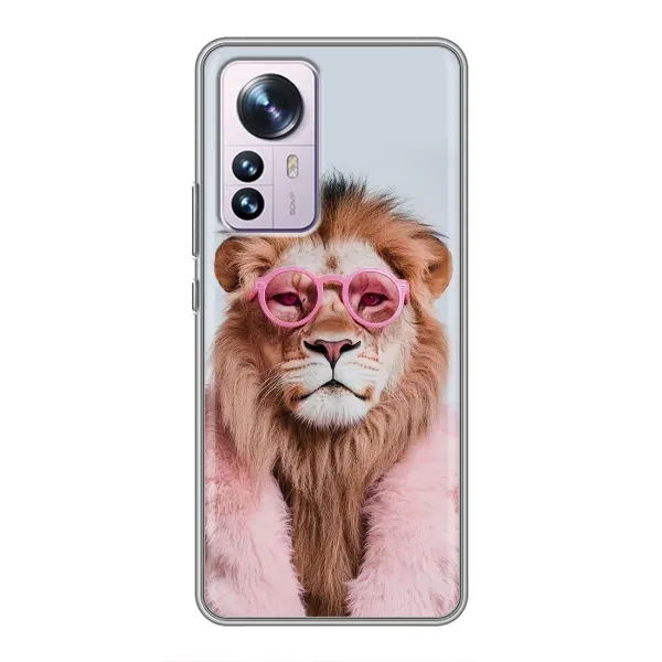 Чехол с принтом «Лев в очках» для Xiaomi 12 / 12X Чехол с принтом «Лев в очках» для Xiaomi 12 / 12X