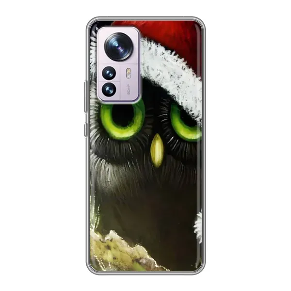 Чехол с принтом «Новогодняя Сова» для Xiaomi 12 / 12X Чехол с принтом «Новогодняя Сова» для Xiaomi 12 / 12X