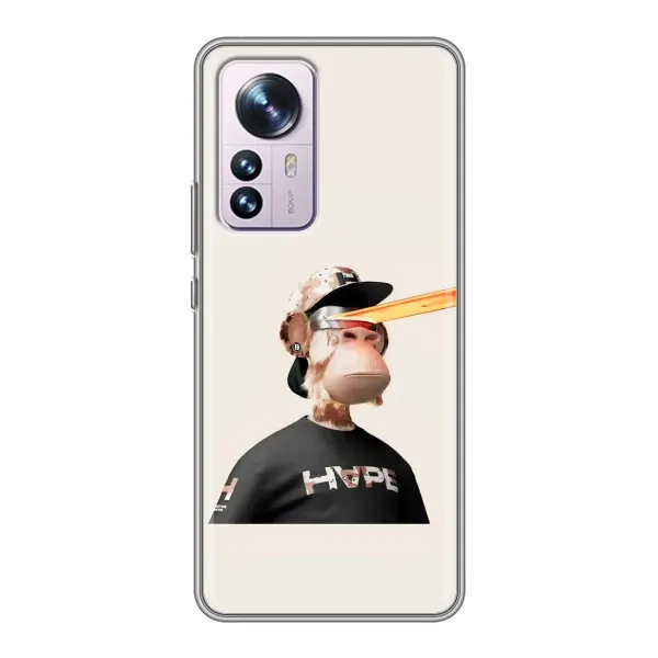 Чохол з принтом «мавпа NFT в окулярах» для Xiaomi 12 / 12X Чохол з принтом «мавпа NFT в окулярах» для Xiaomi 12 / 12X