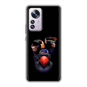 Чохол з Мавпами Xiaomi 12 / 12X - (AlphaPrint) (Три мавпи)