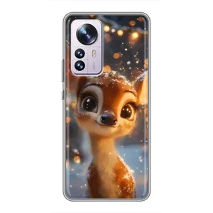 Чехол с принтом «Олененок среди гирлянд» для Xiaomi 12 / 12X