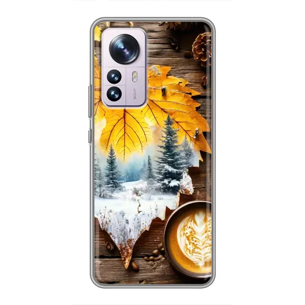 Чехол с принтом «Осенне-зимний кофе» для Xiaomi 12 / 12X Чехол с принтом «Осенне-зимний кофе» для Xiaomi 12 / 12X