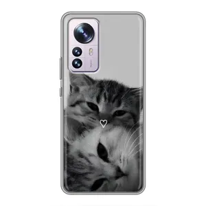 Чехол с рисунком кот на Xiaomi 12 / 12X (Пара котов)