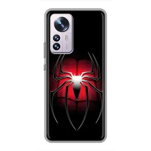 Чехол с человеком пауком для Xiaomi 12 / 12X - (AlphaPrint)