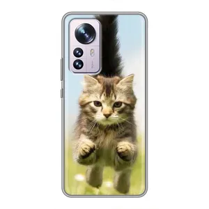 Чехлы с Котиками для Xiaomi 12 / 12X (VPrint) (Прыжок кота)