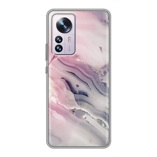 Чехол с принтом «Пурпурный Мрамор» для Xiaomi 12 / 12X