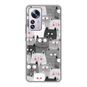 Чехлы с Котиками для Xiaomi 12 / 12X (VPrint) (Рисованные котики)