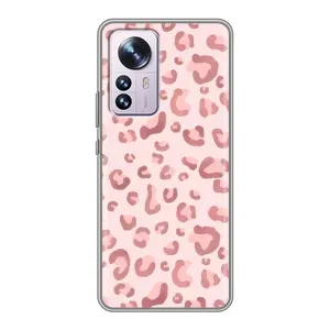 Чохол з розовим принтом для Xiaomi 12 / 12X (Рожевий леопард)