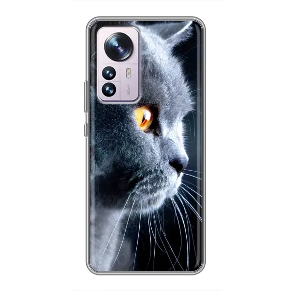 Чохол з принтом «Сірий Кіт» для Xiaomi 12 / 12X Чохол з принтом «Сірий Кіт» для Xiaomi 12 / 12X
