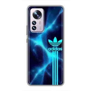 Чехлы Адидас для Xiaomi 12 / 12X (AlphaPrint) (Синий Адидас)