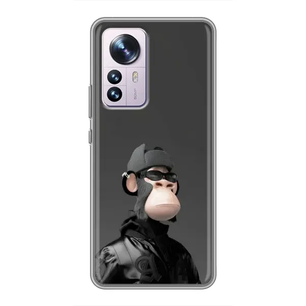 Чохол з принтом «стильна мавпа NFT» для Xiaomi 12 / 12X Чохол з принтом «стильна мавпа NFT» для Xiaomi 12 / 12X
