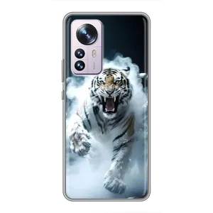 Чохол з принтом «Білий тигр у диму» для Xiaomi 12 / 12X