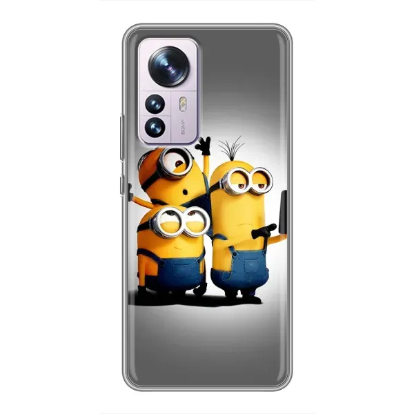 Чехол с принтом «Три миньона» для Xiaomi 12 / 12X