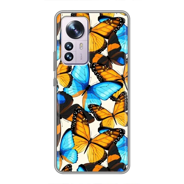 Чехол с принтом «Яркие бабочки» для Xiaomi 12 / 12X Чехол с принтом «Яркие бабочки» для Xiaomi 12 / 12X