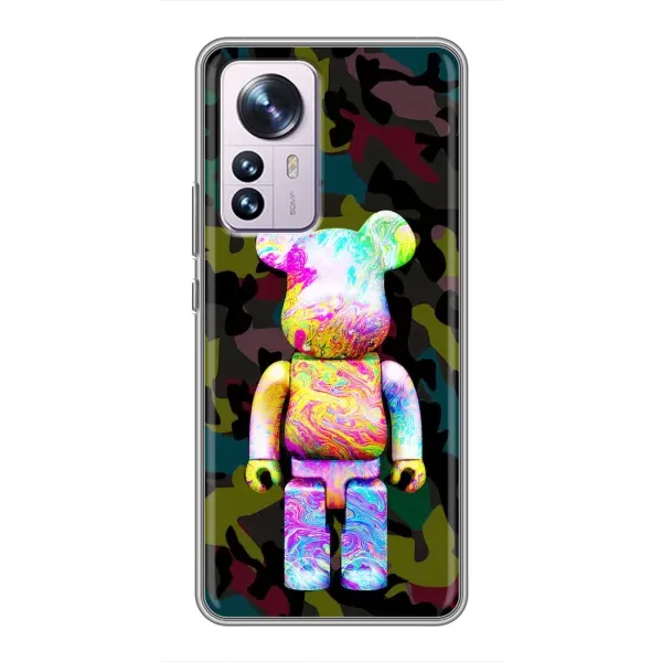 Чехол с принтом «Яркий Bearbrick» для Xiaomi 12 / 12X Чехол с принтом «Яркий Bearbrick» для Xiaomi 12 / 12X