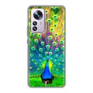 Чохол з пташками на Xiaomi 12 / 12X (VPrint) (Яскравий Павлин)